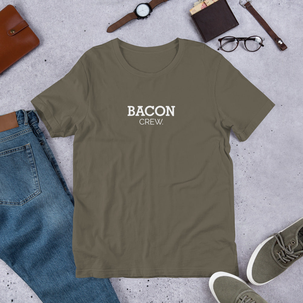 Camiseta de manga corta unisex Bacon Crew