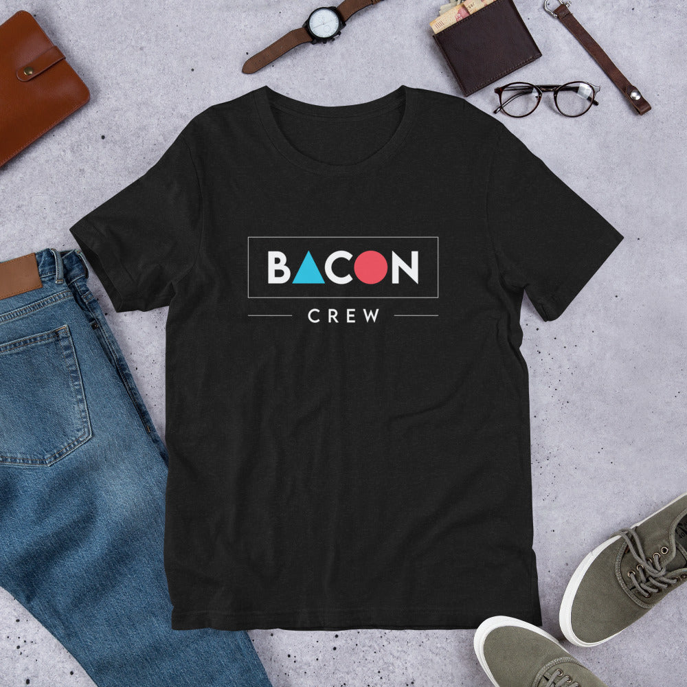 Camiseta de manga corta unisex Bacon Crew