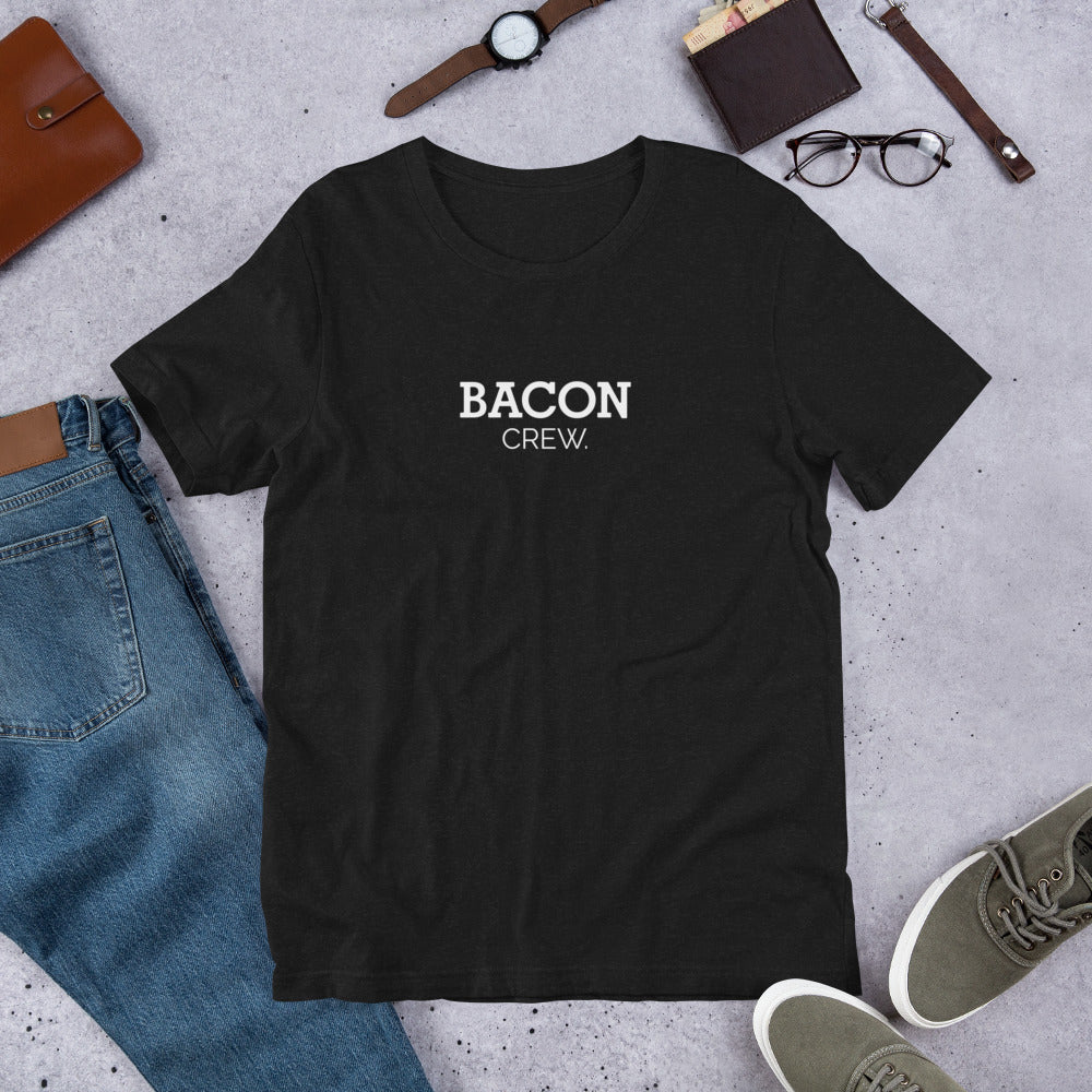 Camiseta de manga corta unisex Bacon Crew