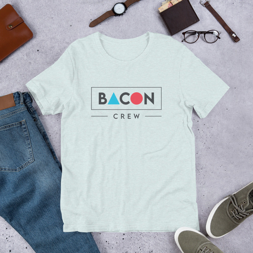 Camiseta Clara de manga corta unisex Bacon Crew