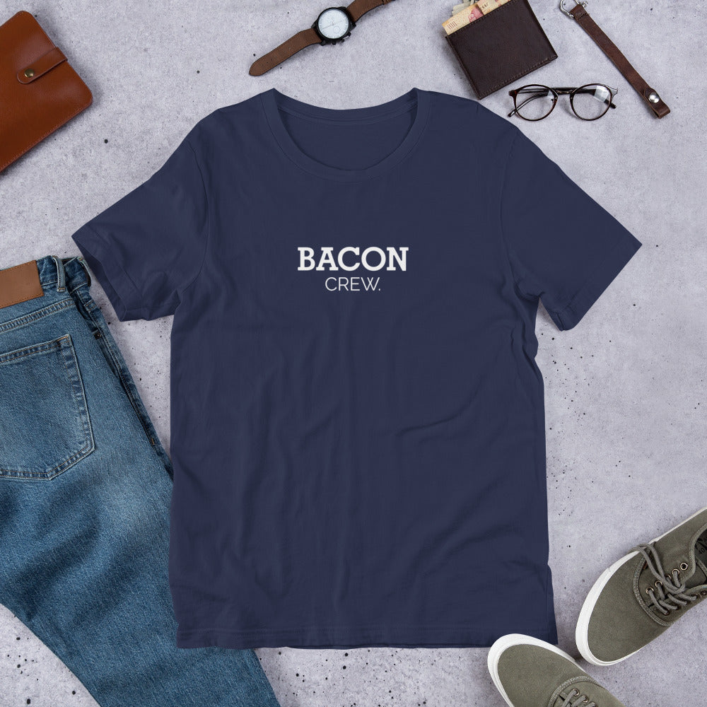 Camiseta de manga corta unisex Bacon Crew