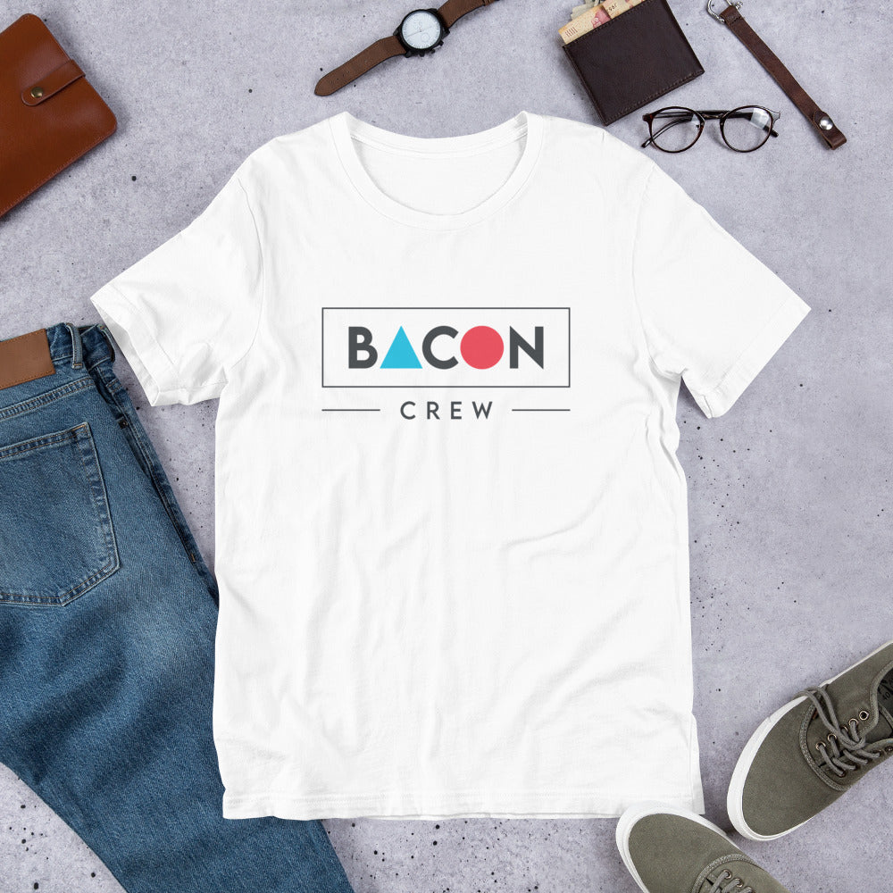 Camiseta Clara de manga corta unisex Bacon Crew